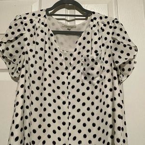Tulip-sleeve blouse, sz M